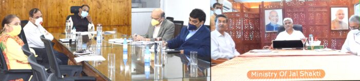 Union Minister Jal Shakti, Lt Governor review implementation of Jal Jeevan Mission in J&K
