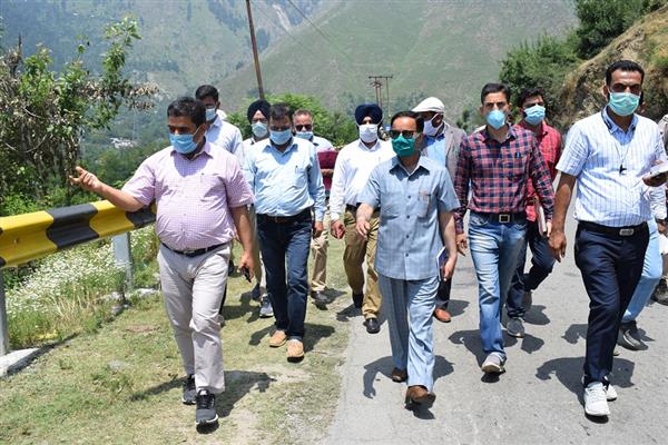 DDC B’la, Director Tourism Kashmir review developmental projects of Tourism Sector
