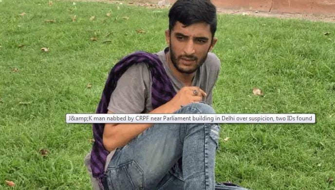 Kashmiri youth arrested in New Delhi released