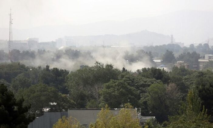 Rocket hits Afghan presidential compound, injures six guards