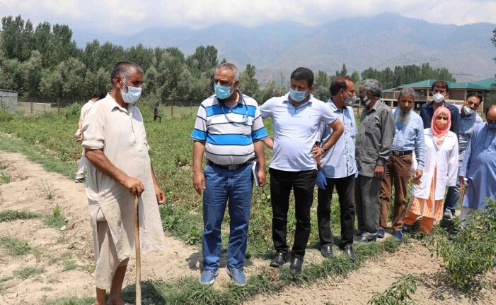 Director Agriculture Kashmir reviews ongoing developmental programs in Bandipora