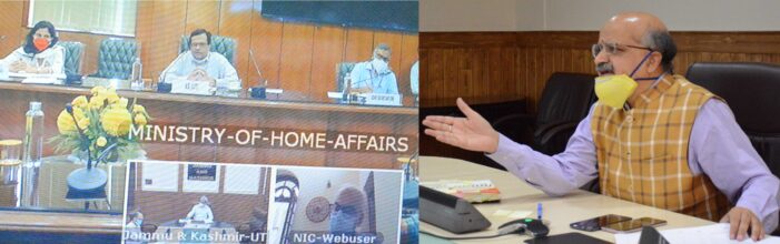 Union Home Secy reviews COVID-19 management in J&K