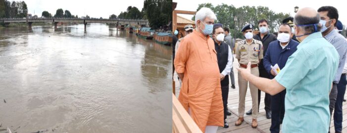 Lt Governor Sinha conducts tour of Srinagar City