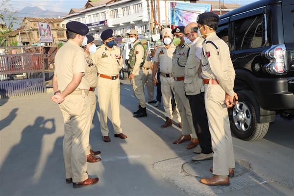 CS, DGP tours Srinagar city, review security, deployment arrangements amidst Eid festival