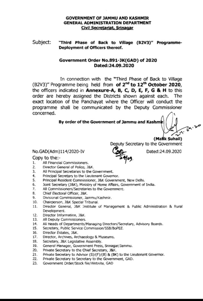 Back to Village Phase III: Govt orders deployment of officers