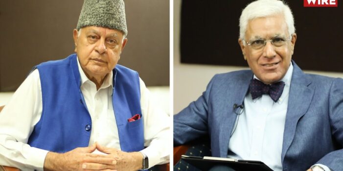 ‘Kashmiris Do Not Feel Indian, Today They’d Rather Have the Chinese Rule Them’: Farooq Abdullah