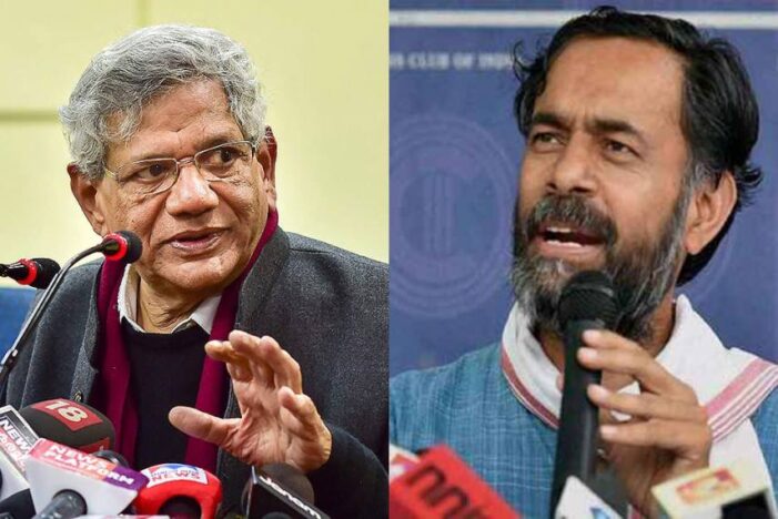 Delhi Riots: Police Name Sitaram Yechury, Yogendra Yadav, Jayati Ghosh, Apoorvanand And Rahul Roy As Co-Conspirators