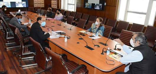 Advisor Khan takes stock of ongoing works at Bibi Haleema Nursing College