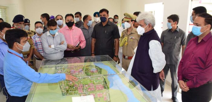 Lt Governor visits AIIMS site, inspects pace of on-going construction work