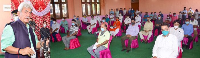 Lt Governor visits Jagti Township, listens to the issues of KPs