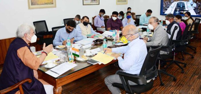 Lt Governor Manoj Sinha chairs maiden Jammu University Council meeting