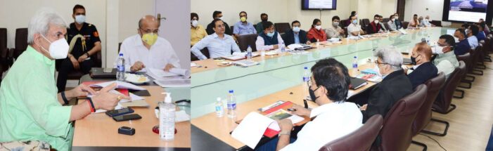 Lt Governor reviews Mega Infrastructural Projects of Kashmir Division