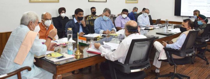 Lt Governor chairs 16th meeting of Board of Governors of J&K Sainik School, Manasbal