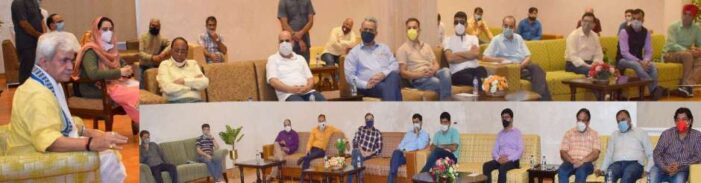 Lt Governor meets media Fraternity from Jammu