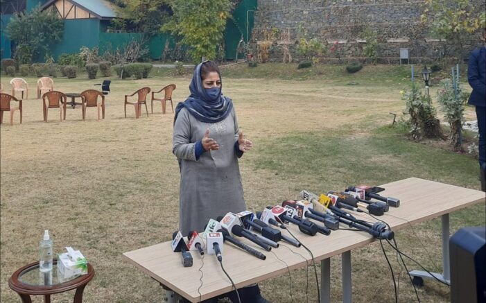 Mehbooba claims Modi has ruined country and Kashmir