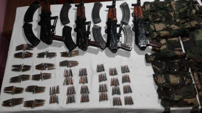 Indian troops seize weapon consignment dropped by Pakistan in Keran Sector