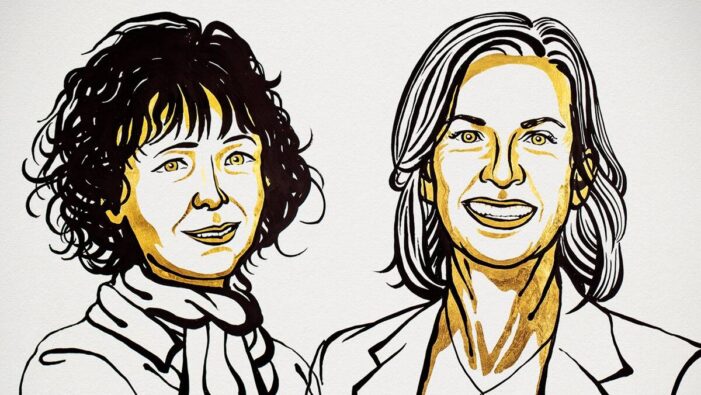 Nobel Prize 2020 in Chemistry awarded to two scientists for work in genome editing