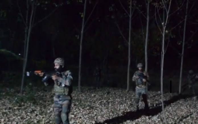 Central Kashmir: Gunfight rages in Mouchwa area of Budgam