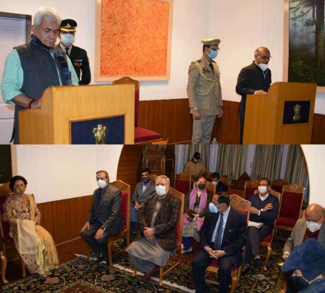 Lt Governor administers Oath to KK Sharma as State Election Commissioner