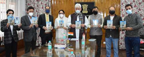 Lt Governor releases “Ahsasan Hunde Sheeshe Khane”- a Poetry collection by Dr. Darakhshan Andrabi