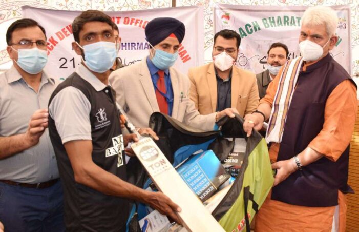 Lt Governor hands-over certificates and sanction letters to beneficiaries under different departmental schemes