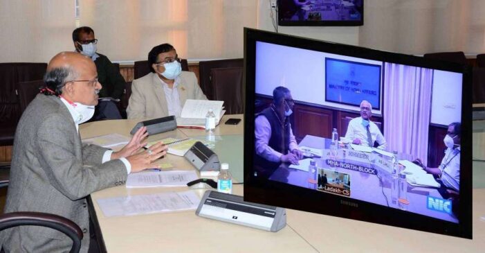 Union Home Secy reviews apportionment of assets and liabilities between J&K, Ladakh