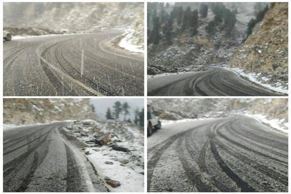 Drass, Zojila receives mild snowfall