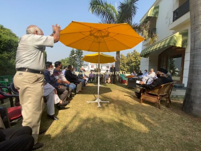 PAGD’s maiden meet in Jammu underway at Farooq’s residence