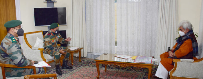 Commander 9 Corps, GoC 26 Div call on Lt Governor Commander 9 Corps, GoC 26 Div call on Lt Governor