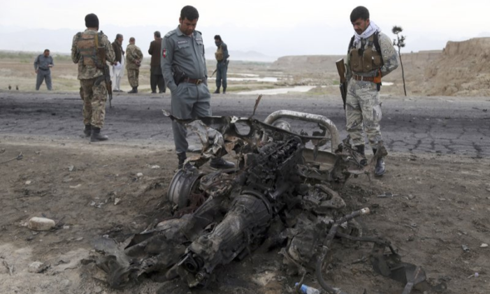 Two Afghan army officers killed by roadside bomb