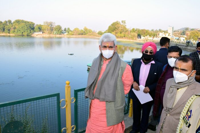 Lt Governor visits Purmandal – Utterbehani and Mansar-Surinsar twin Lakes