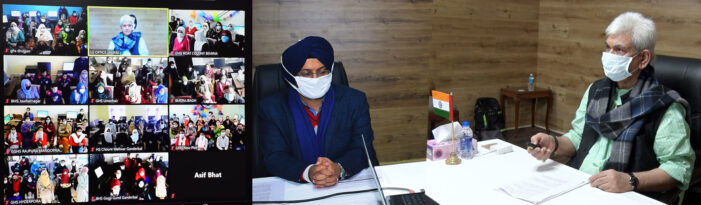 Lt Governor e-inaugurates 128 Computer Aided Learning Centres; 200 ICT Labs in schools established under Samagra Shiksha across J&K