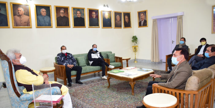 Advocate General of J&K; Law Officers; former Minister call on Lt Governor Advocate General of J&K; Law Officers; former Minister call on Lt Governor