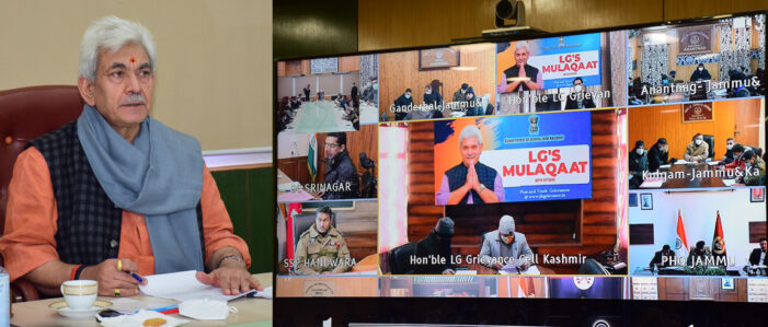 Lt Governor holds 4th run of LG’s Mulaqaat Lt Governor holds 4th run of LG’s Mulaqaat
