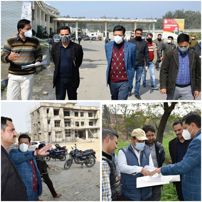 Div Com Jammu inspects dev projects in Kathua Div Com Jammu inspects dev projects in Kathua