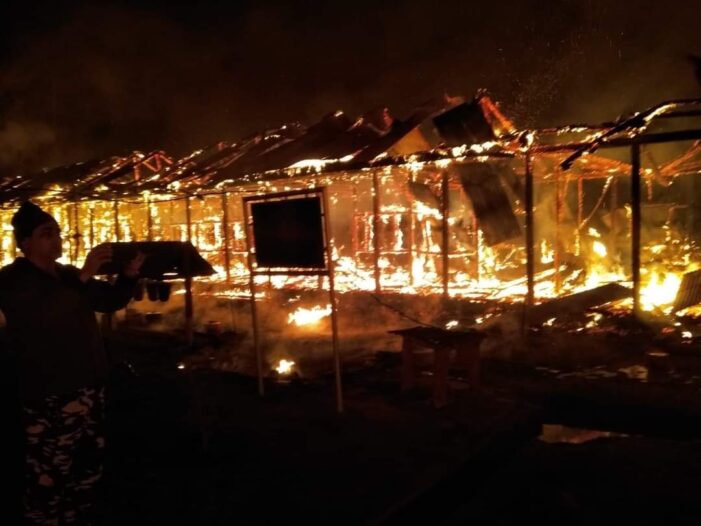 Barracks Of SSB Gutted In Massive Fire At Tatto Ground Batamaloo Barracks Of SSB Gutted In Massive Fire At Tatto Ground Batamaloo