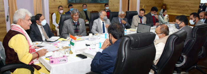 Lt Governor chairs 81st Kashmir University Council meet Lt Governor chairs 81st Kashmir University Council meet