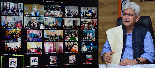 Lt Governor e-inaugurates 607 Vocational Labs, Vocational Education Portal and GIS Portal developed by Samagra Shiksha, J&K Lt Governor e-inaugurates 607 Vocational Labs, Vocational Education Portal and GIS Portal developed by Samagra Shiksha, J&K