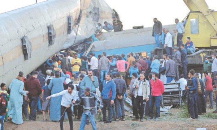 More than 30 killed as trains collide in Egypt