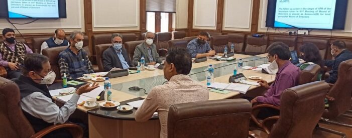 Advisor Bhatnagar chairs 82nd BoDs meet of JKRTC