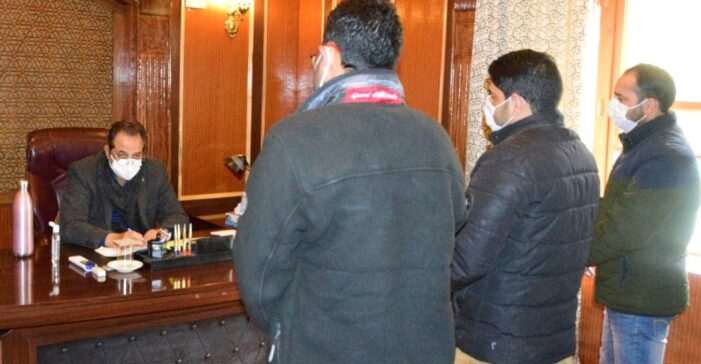 Advisor Baseer Khan hears public grievances at Srinagar Advisor Baseer Khan hears public grievances at Srinagar