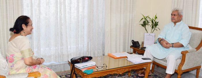 VC SKUAST Jammu, Social Activist call on Lt Governor VC SKUAST Jammu, Social Activist call on Lt Governor
