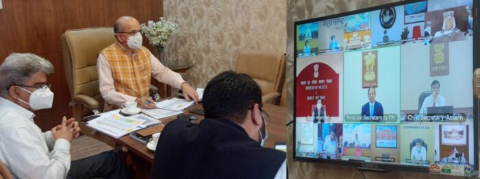 PMO reviews progress of COVID-19 vaccination drives PMO reviews progress of COVID-19 vaccination drives