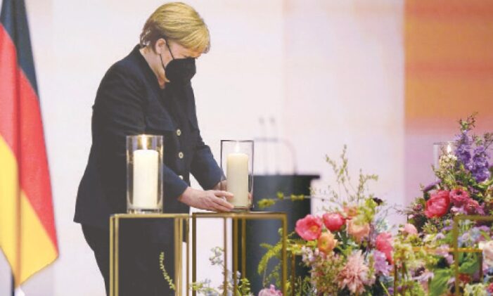 Germany mourns its 80,000 Covid dead at memorial