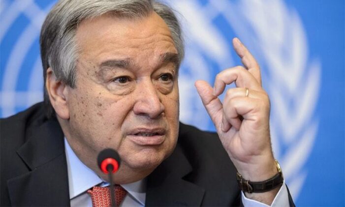 Climate change has brought globe to brink of an abyss, warns UN chief