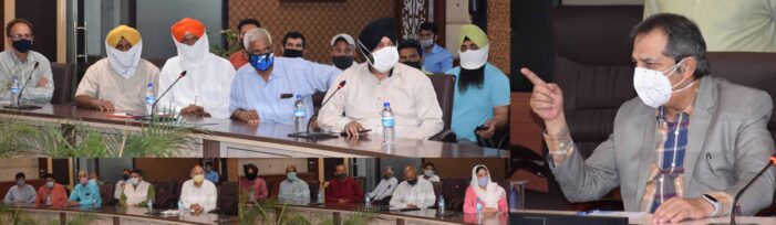 Advisor Baseer Khan meets scores of delegations at Udhyog Bhawan, Jammu Advisor Baseer Khan meets scores of delegations at Udhyog Bhawan, Jammu