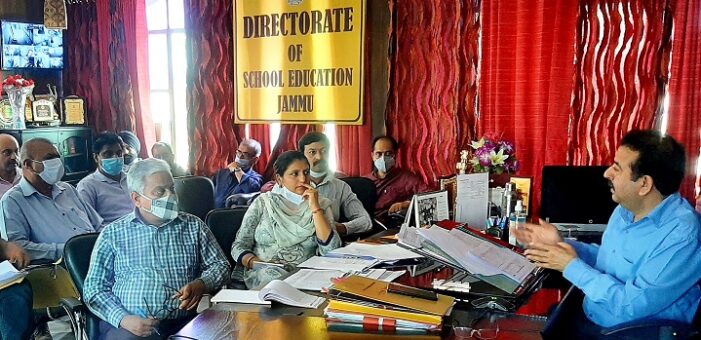 Director School Education Jammu chairs review meeting Director School Education Jammu chairs review meeting