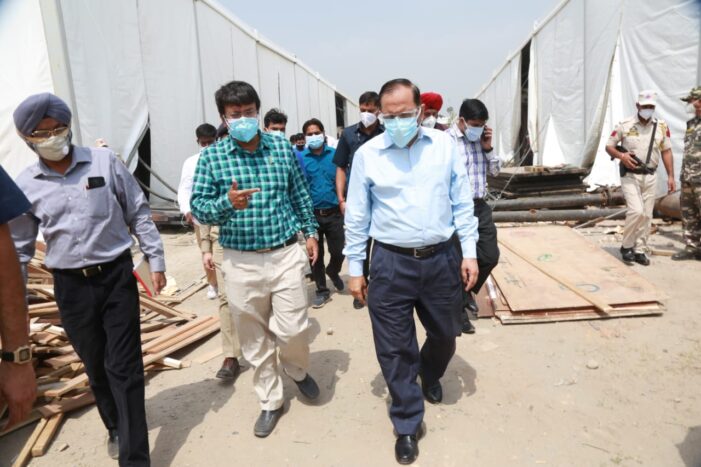 Advisor Bhatnagar inspects ongoing works at upcoming DRDO Hospital Jammu