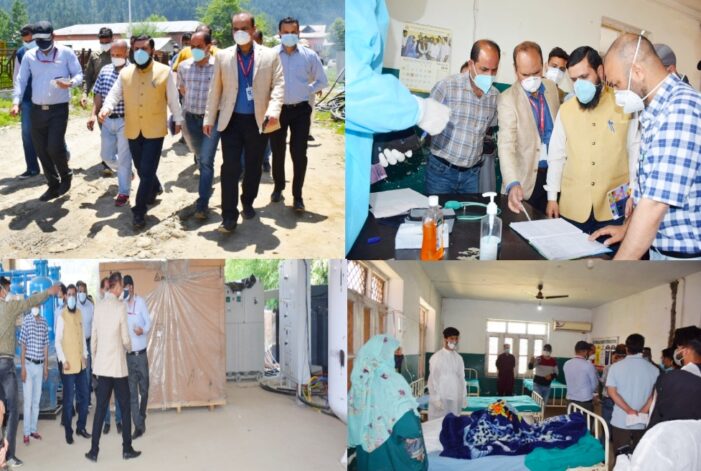 DC Kupwara inspects Covid Hospital DC Kupwara inspects Covid Hospital