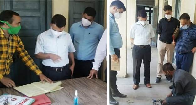 Dir Sheep Husbandry inspects facilities in Kartholi office complex Dir Sheep Husbandry inspects facilities in Kartholi office complex